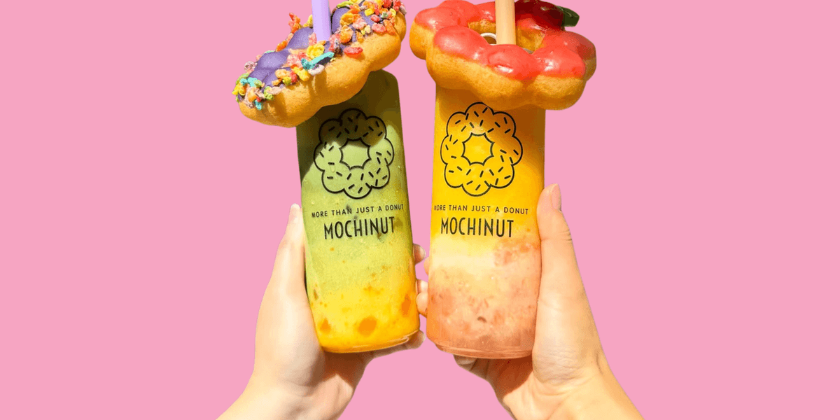 Mochi donuts and Korean corn dogs from Mochinut Orlando Millenia